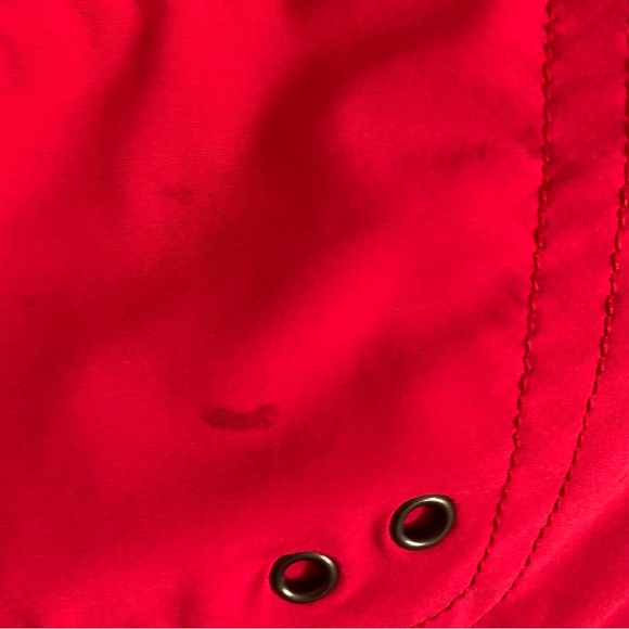 Athleta size 4 Cargo Shorts EUC in Red, Drawstring Waist - Picture 3 of 8
